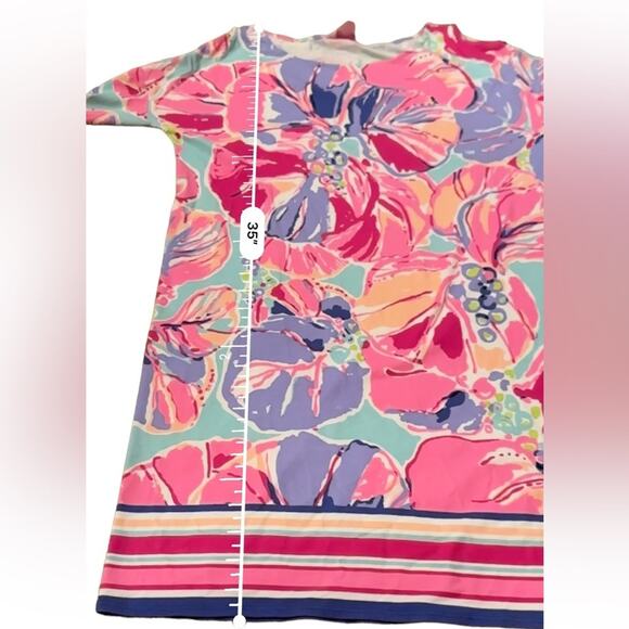 Lilly Pulitzer Lilla Multicolor Jam Out Engineered Exposed Shoulder Mini Dress S - Picture 10 of 10